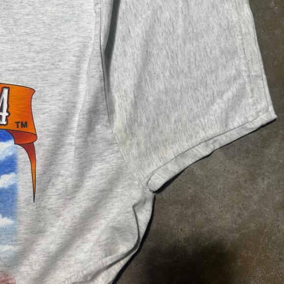 Vintage Y2K The Milwaukee Road Railroad Grand Excursion Tee Shirt Mens XL Grey - Picture 6 of 8